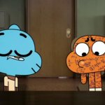 Gumball closing his eyes template