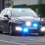 police car responding