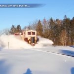 Train snow GIF Template