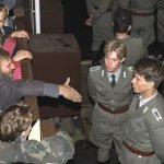 east berlin soldiers refuse to handshake