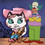 Sheriff Callie and Krusty the Clown