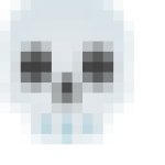 blurred skull emoji