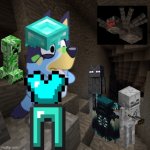bluey gets stuck in minecraft | image tagged in bluey gets stuck in minecraft | made w/ Imgflip meme maker