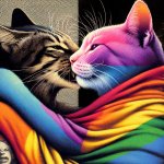 Gay cat love template