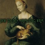 Girlblogging but it's 1510s | ME IN MY HEALING ERA | image tagged in woman petting a cat | made w/ Imgflip meme maker