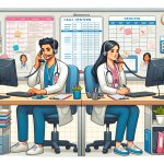 Doctors in callcenter