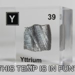 yttrium announcement temp | THIS TEMP IS IN FUN? | image tagged in yttrium announcement temp | made w/ Imgflip meme maker