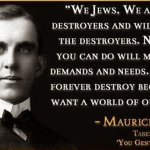 Jews Are The Destroyers And Will Remain The Destroyers