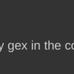 do not have say gex in the comment section