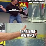 <3 | ME WITH A HUGE LEVEL OF STRESS, ANXIETY, RAGE, FEAR AND SHAME; FRIENDS, FAMILY AND CRUSH; THEIR MERE EXISTENCE | image tagged in flex tape,cute | made w/ Imgflip meme maker