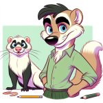 furry with ferret