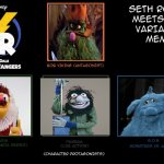 Jerry Nelson Meets His Variants | image tagged in seth rogen meets his variants | made w/ Imgflip meme maker
