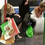 3 girls subway