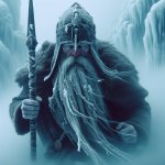 Odin walking in the blistering cold of helheimr