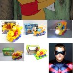 My Pooh Train Bump and Go Toys