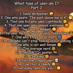 What type of user am I? By _One_Small_Change_