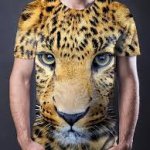 leopard face tee