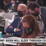 Biden asleep meme