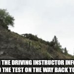 Literally me | WHEN THE DRIVING INSTRUCTOR INFORMS YOU FAILED THE TEST ON THE WAY BACK TO THE DMV | image tagged in gifs,cars | made w/ Imgflip video-to-gif maker