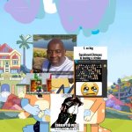 B"L"UEY | image tagged in bluey | made w/ Imgflip meme maker