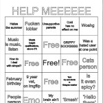 TheUnpopularEmoMemer’s bingo template