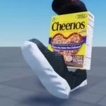 Box of Cheerios walking GIF Template