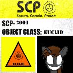 SCP-2001 Label