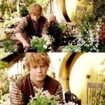 Samwise Gamgee in the garden