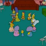 Simpsons Ralph duck circle GIF Template