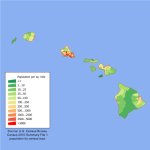 Hawaii density by county template