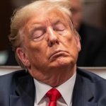 Trump sleep in court