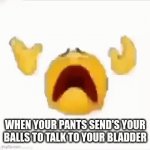 The guys will understand. | WHEN YOUR PANTS SEND'S YOUR BALLS TO TALK TO YOUR BLADDER | image tagged in gifs,ouch,relatable,guys | made w/ Imgflip video-to-gif maker