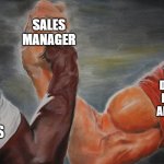 Sales management | SALES MANAGER; AMAZING TEAM WITH DESTINATION KNOWLEDGE AND PASSION; SHANTI SPIRIT,  TARGETS AND TOOLS | image tagged in epic hand shake | made w/ Imgflip meme maker