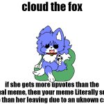 cloud the fox (of shame)