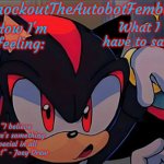 Knockout's Shadow Announcement Template meme