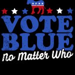 Vote Blue meme