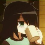 Tomoko Sipping Coffee template