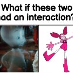 What if Casper Interacted With Spinel? | image tagged in what if these two had an interaction | made w/ Imgflip meme maker