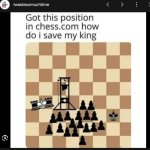 Chess King Being Executed