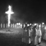 KKK burning cross