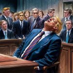 Donald Trump Snores in Court template