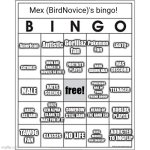 Mex (Bird) Bingo!