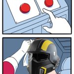 Helldivers Two-Buttons meme