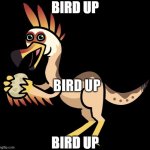 bird up | BIRD UP; BIRD UP | image tagged in bird up | made w/ Imgflip meme maker