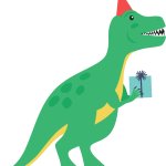 Birthday dinosaur