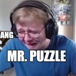 rest of peace, mr puzzle | SMG4 & GANG; MR. PUZZLE | image tagged in callmecarson crying next to joe swanson,smg4 | made w/ Imgflip meme maker