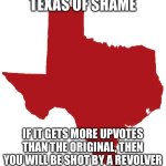 The texas of shame meme