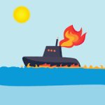 Submarine fire