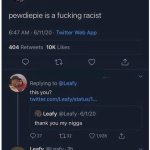 CANT TELL WHETHER HES JOKING OR NOT