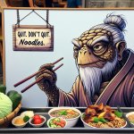 Kung Fu Panda Master Oogway Quit Don't Quit Noodles Meme Generator ...